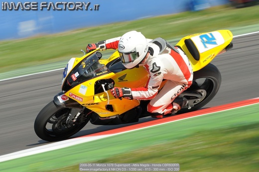 2008-05-11 Monza 1078 Supersport - Attila Magda - Honda CBR600RR